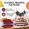 50 Count Burgundy Paper Plates Elegant Disposable Party Celebrations for Events 7"